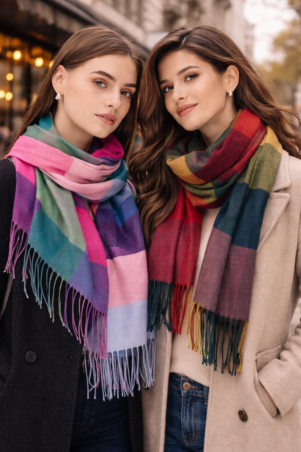 Pashmina 100% Cashmere Cuadros