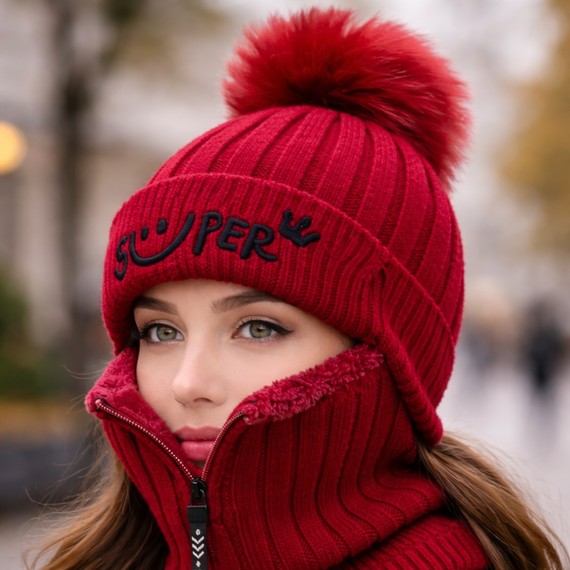 Conjunto gorro cuello super