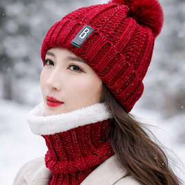Conjunto Gorro y Cuello con Toque Brillante