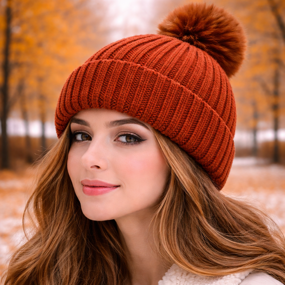 Gorro chenille unicolor