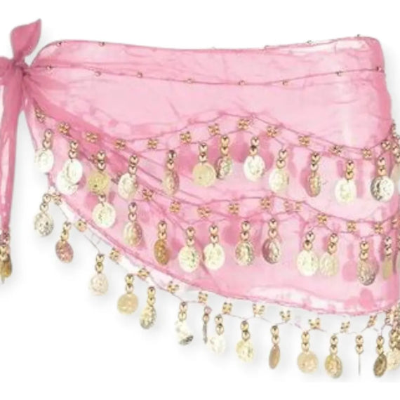 Caderines Pañuelos Gasa Con Monedas Danza Arabe