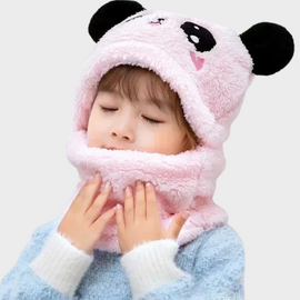 Gorro con Cuello para Niños Kawaii