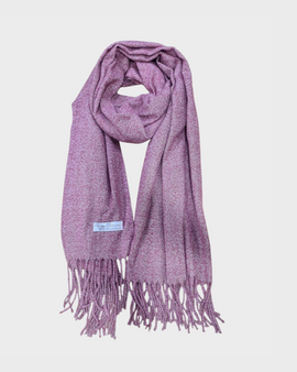 Pashmina 100% Cashmere ciruela