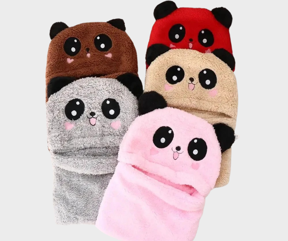 Gorro con Cuello para Niños Kawaii