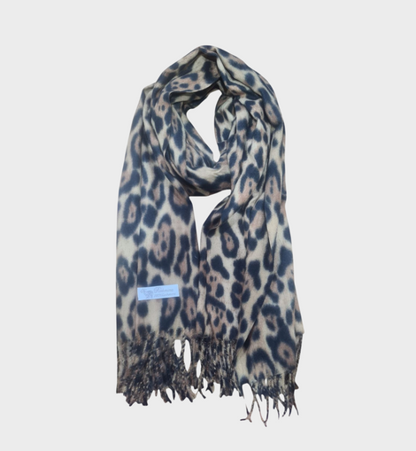 Pashmina 100% Cashmere ANIMAL PRINT