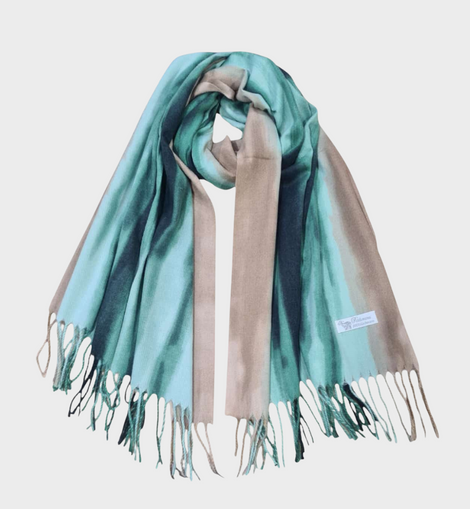 Pashmina 100% Cashmere DESTEÑIDA