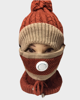 Conjunto Invierno 3 en 1 : gorro cuello y mascarilla
