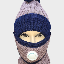 Conjunto Invierno 3 en 1 : gorro cuello y mascarilla