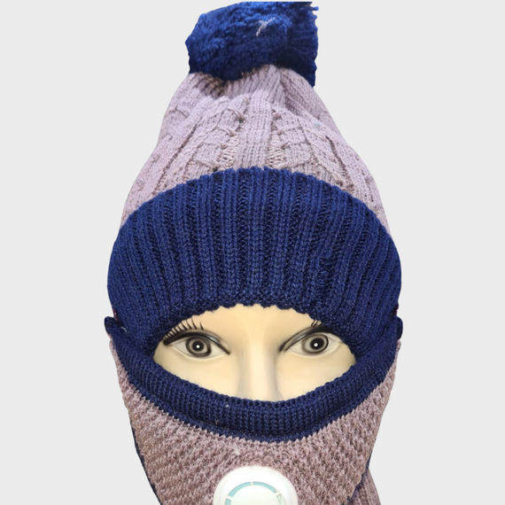 Conjunto Invierno 3 en 1 : gorro cuello y mascarilla