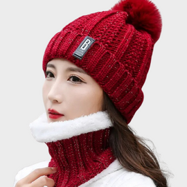 Conjunto Gorro y Cuello con Toque Brillante