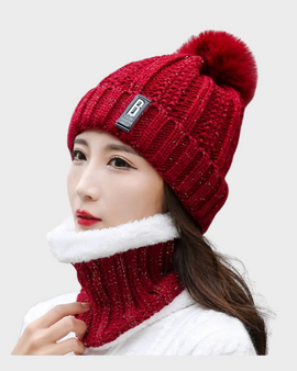 Conjunto Gorro y Cuello con Toque Brillante