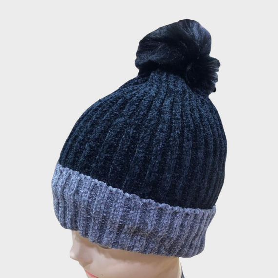Gorro chenille bicolor