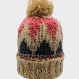 Gorro de Lana Diseño Triángulos