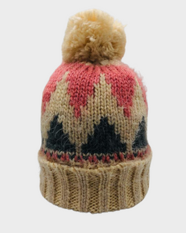 Gorro de Lana Diseño Triángulos