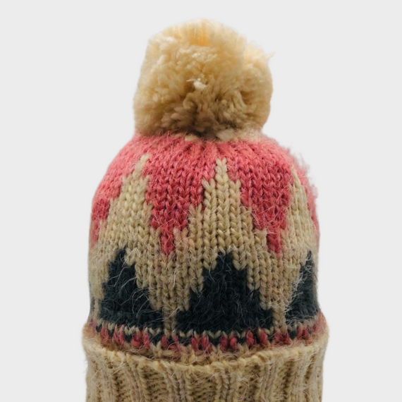 Gorro de Lana Diseño Triángulos
