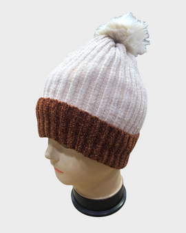 Gorro chenille bicolor