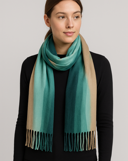 Pashmina 100% Cashmere DESTEÑIDA