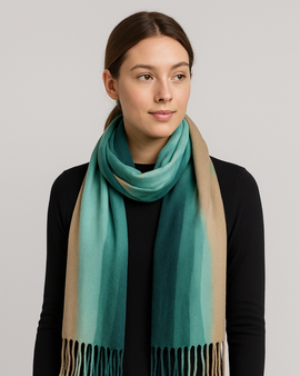 Pashmina 100% Cashmere DESTEÑIDA