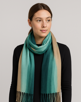 Pashmina 100% Cashmere DESTEÑIDA
