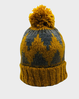 Gorro de Lana Diseño Triángulos